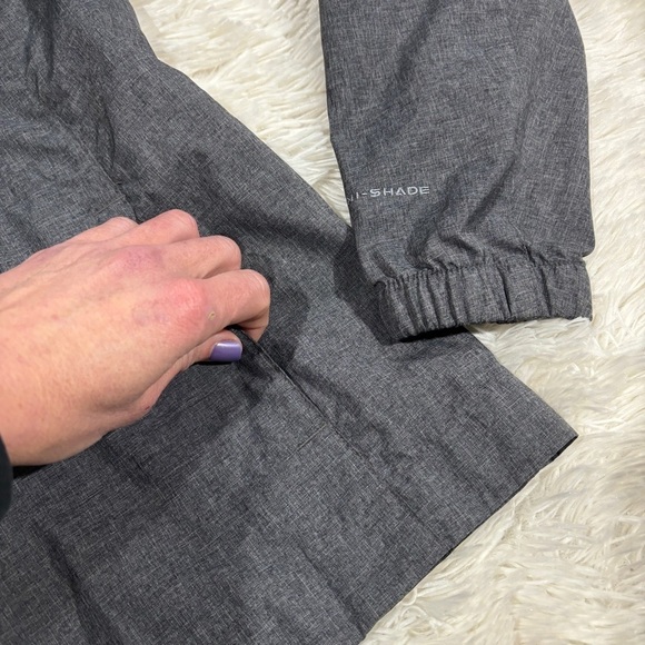 Columbia Soft Shell Hooded Full Zip Jacket Lightweight Pockets Windbreaker Large - Picture 3 of 11